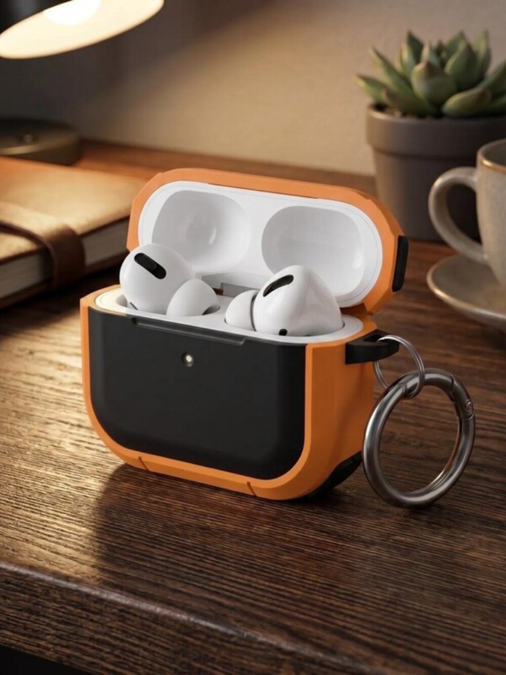 Orange AirPods Pro Heavy Duty Case - Shockproof Armor Cover